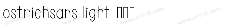 ostrichsans light字体转换